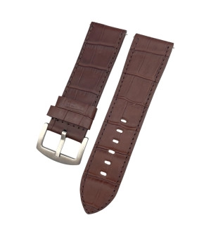 26 mm Spor S Kroko Kahverengi Deri Saat Kordonu